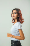 Lecture Trim Ribbed Crop Top