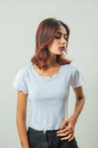Lecture Trim Ribbed Crop Top