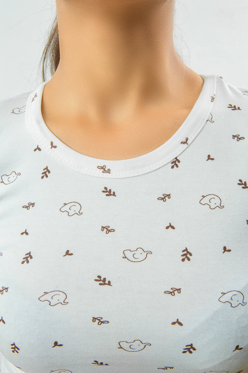 EZwear Allover Guess Printed tee
