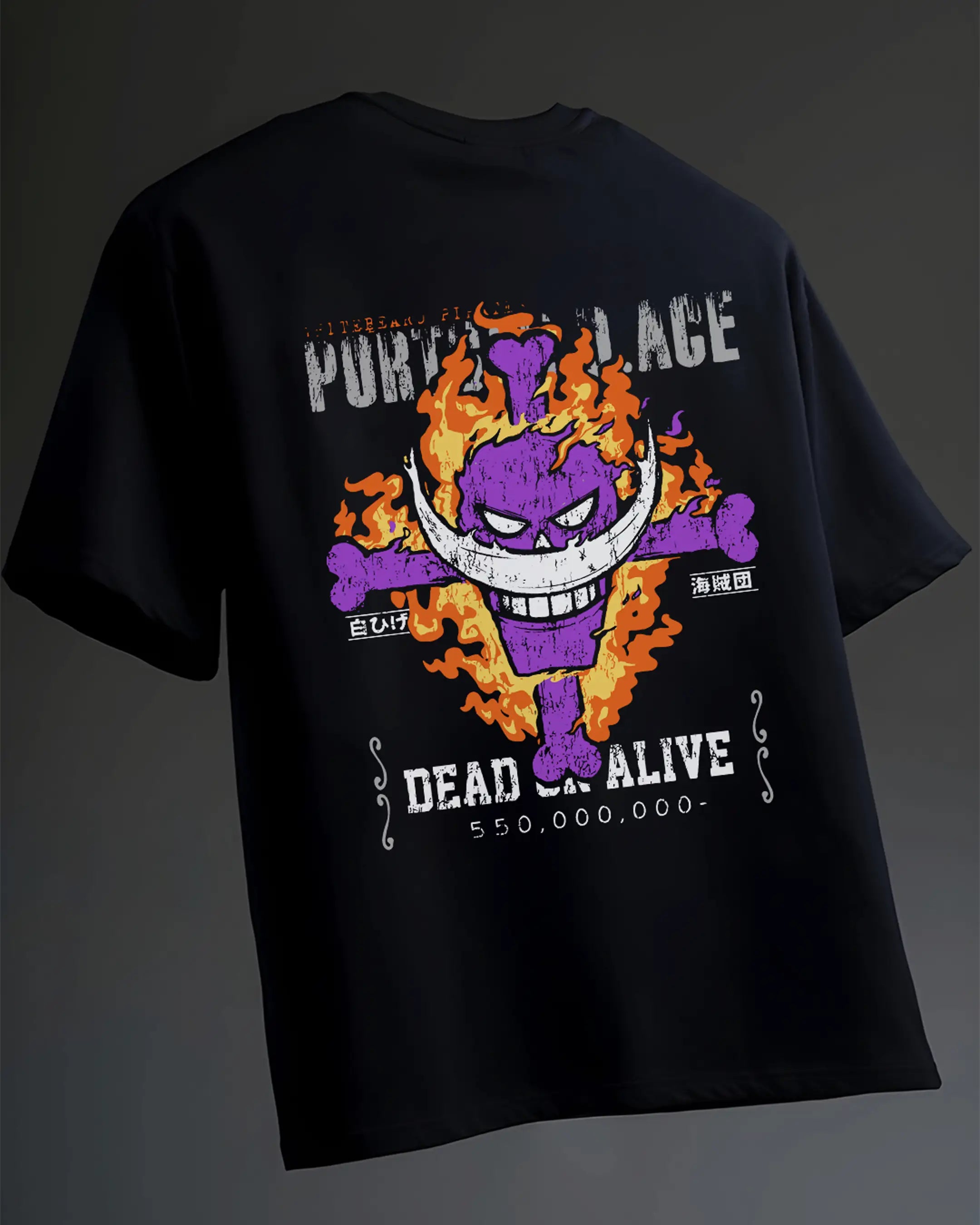 Ace “Legacy Flame” Subtle Oversized T-Shirt