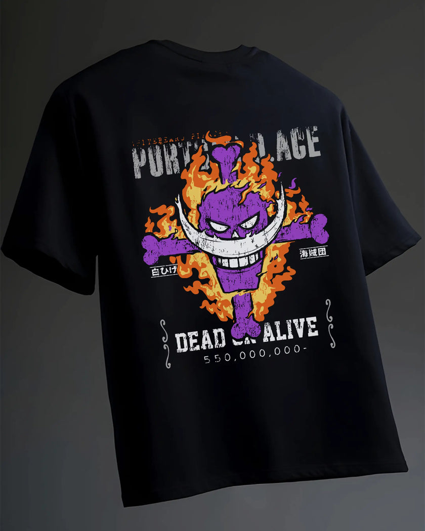 Ace “Legacy Flame” Subtle Oversized T-Shirt