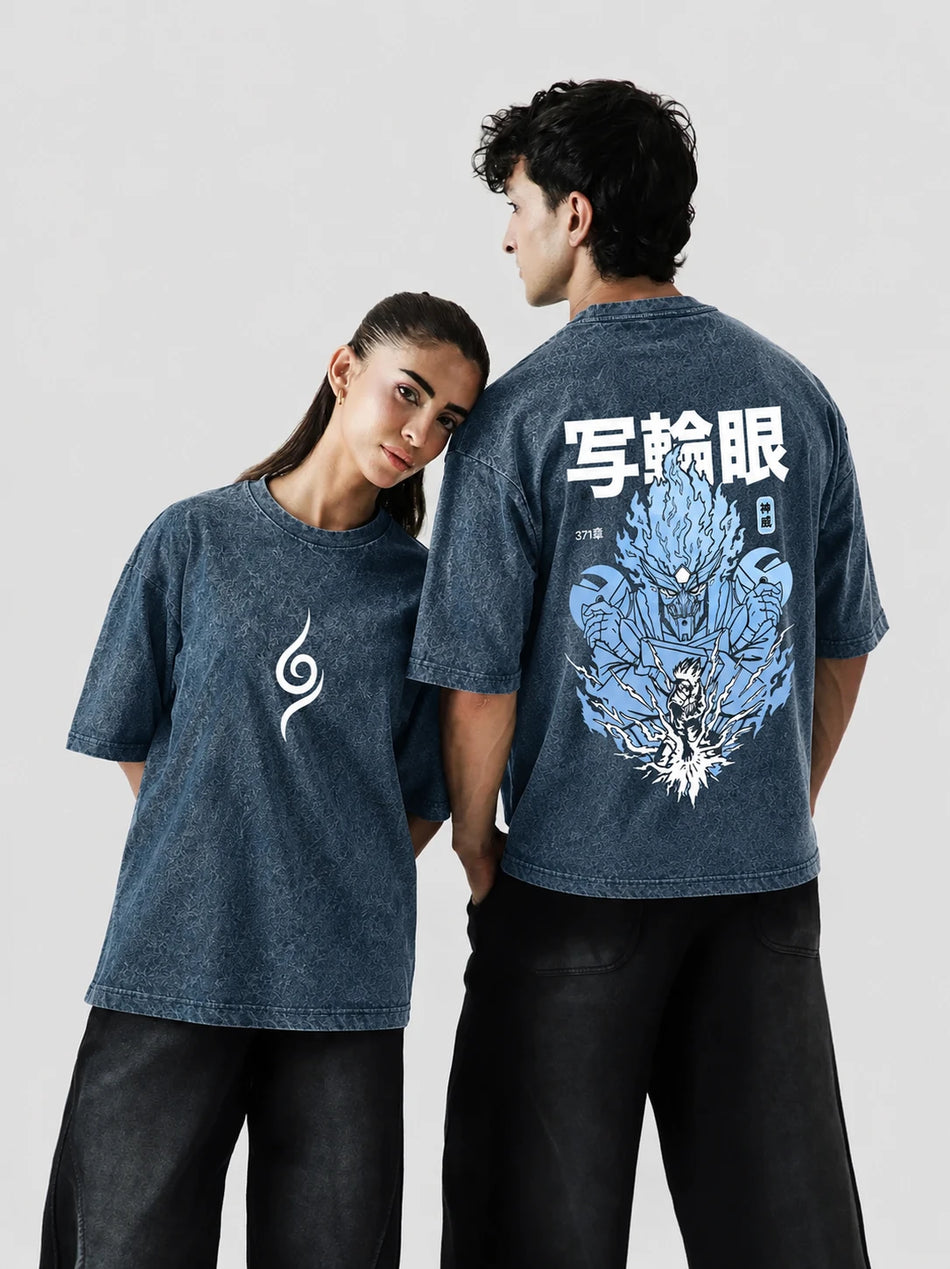 Kakashi Subtle Stone Wash Oversized T-Shirt
