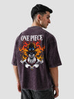 Portgas D. Ace Stone Wash Oversized T-Shirt