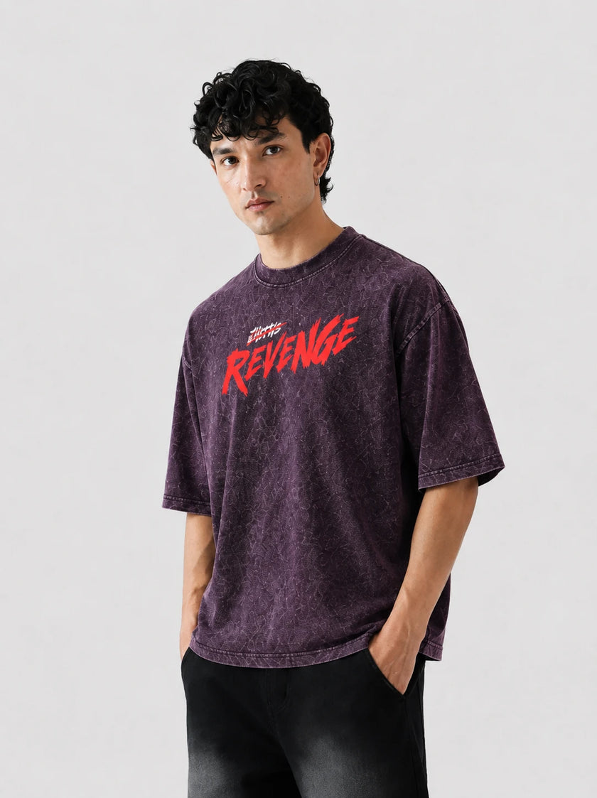 Berserk Revenge Stone Wash Oversized T-Shirt
