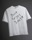 FMAB White Subtle Oversized T-Shirt