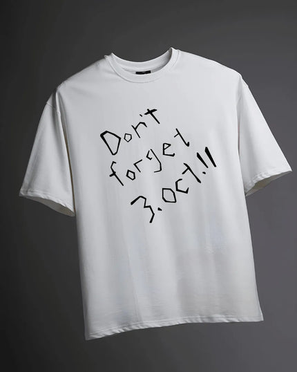 FMAB White Subtle Oversized T-Shirt