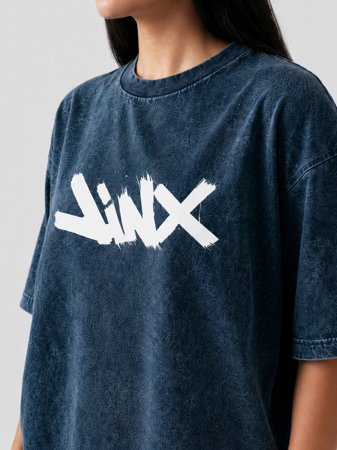 Jinx Arcane Stone Wash Oversized T-Shirt