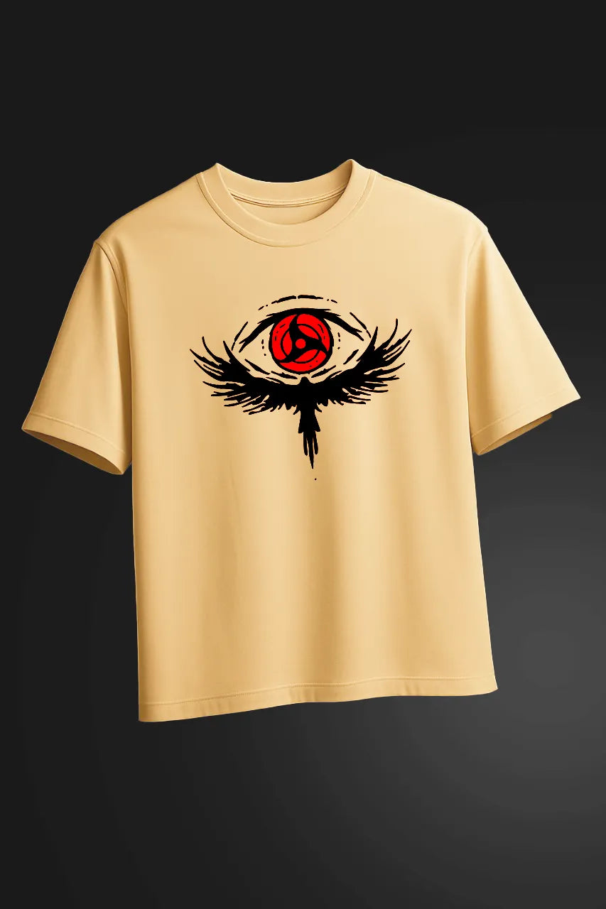 The Raven’s Curse – Itachi x Sharingan Oversized Tee