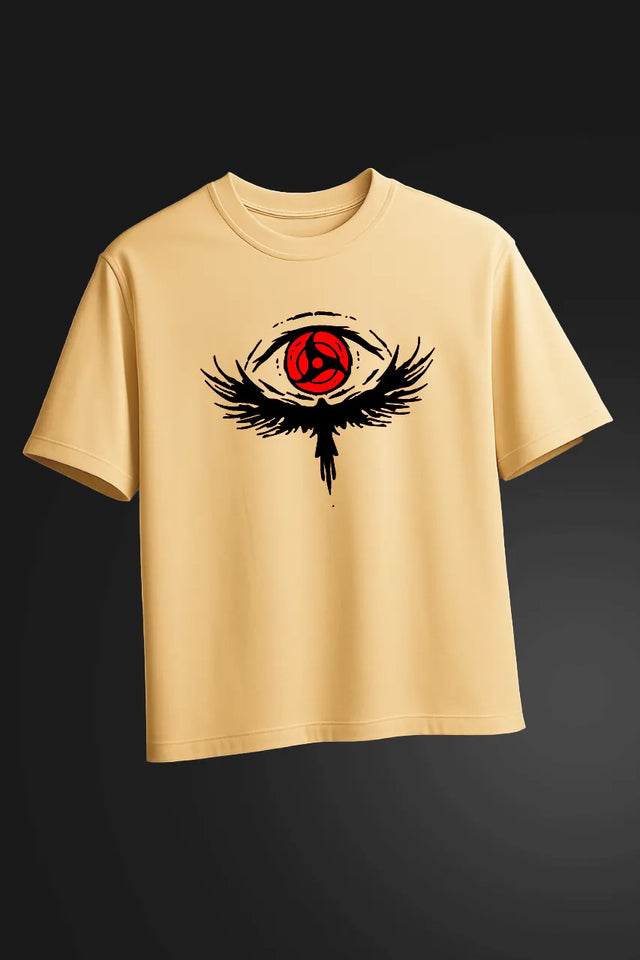 The Raven’s Curse – Itachi x Sharingan Oversized Tee
